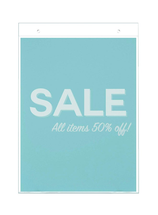 Deflecto - Wall Mount Sign Holder Clear - Image 1