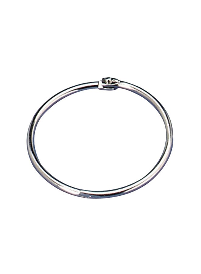 أوفيس ميت حلقة ربط للدفاتر - 10 قطع فضي