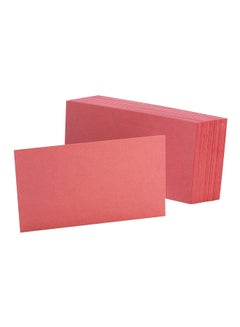 Esselte 100-Piece Blank Index Card Set Pink 