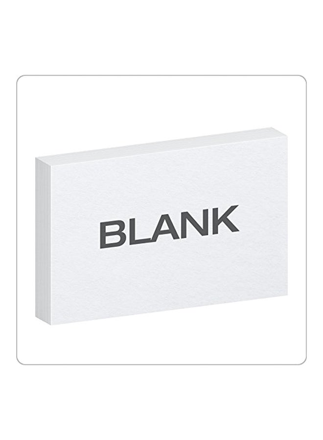 Oxford 100-Piece Blank Index Card Set White  - Image 2