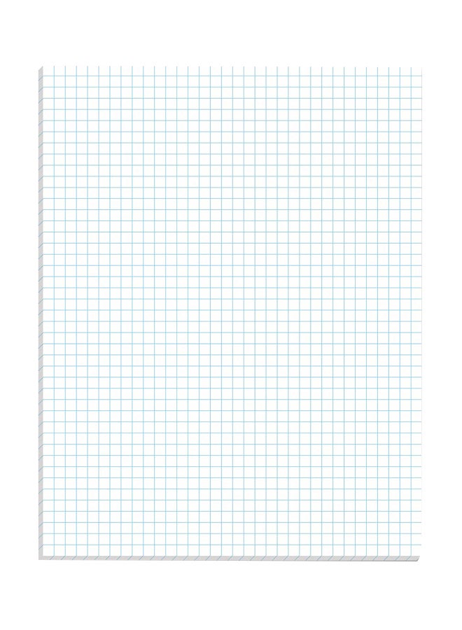 TOPS 50-Sheet Quadrille Pads White/Blue  - Image 1