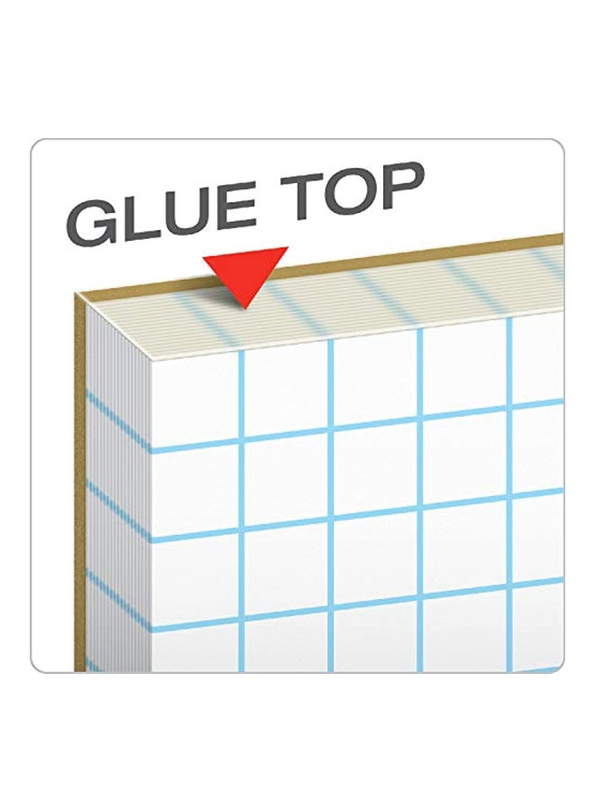 TOPS 50-Sheet Quadrille Pads White/Blue  - Image 3