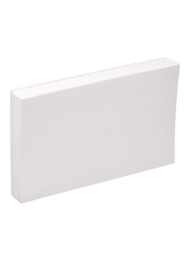 Oxford 100-Piece Blank Index Card Set White  - Image 1
