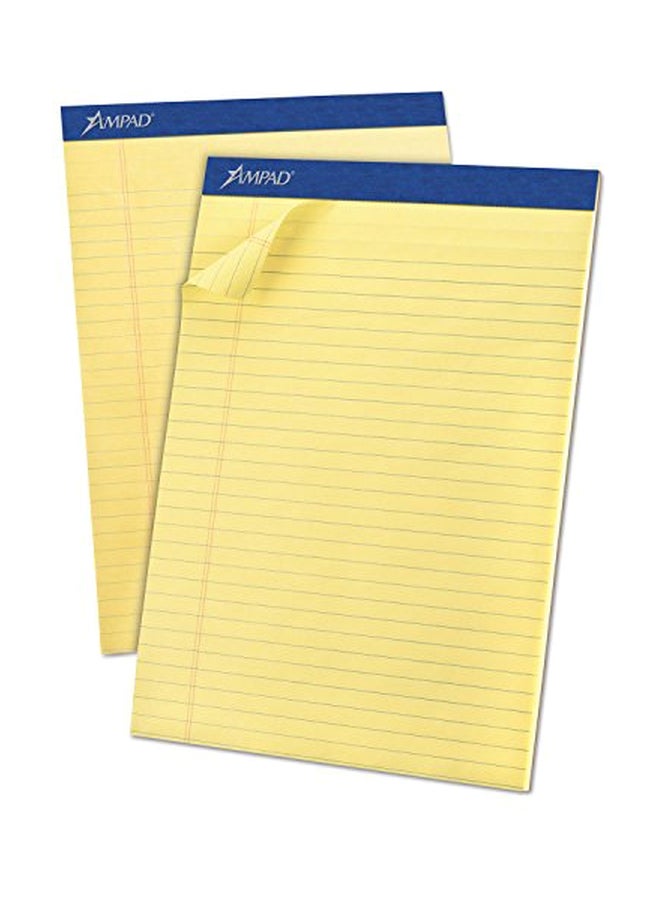 Ampad 12-Piece Perforated Writing Pad Yellow - Image 2