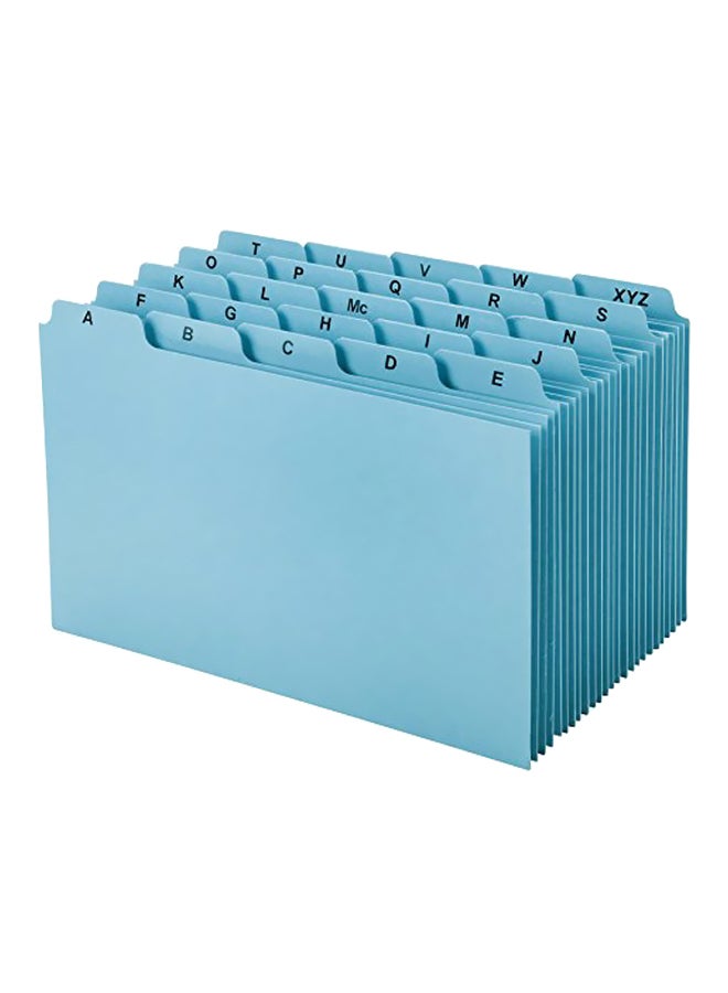 Oxford Heavy Weight Index Card Guide Blue/Black 