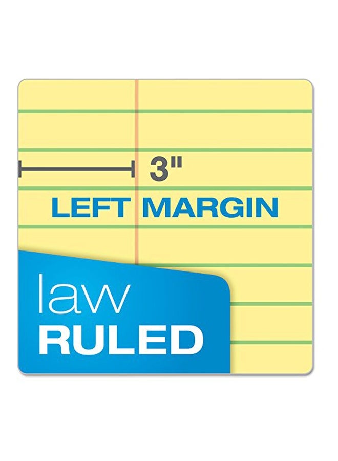 Ampad 100-Sheet Double Sheet Pads Yellow/Blue - Image 3