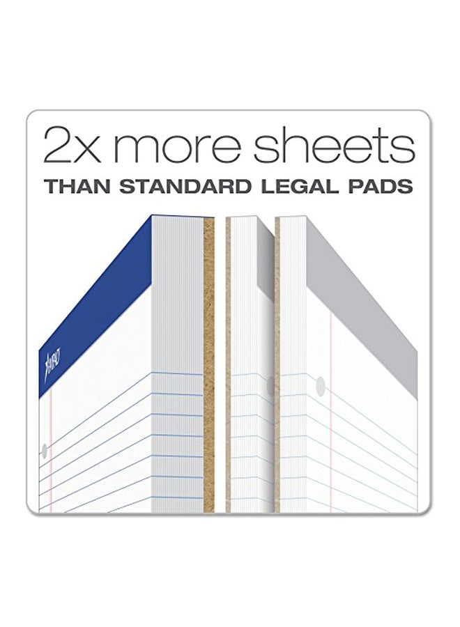 Ampad 100-Sheet Legal Ruled Dual Notepad White/Blue - Image 4