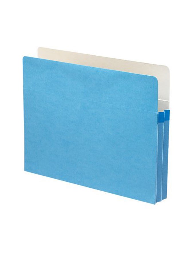 Smead 25-Piece Expansion File Pocket Blue