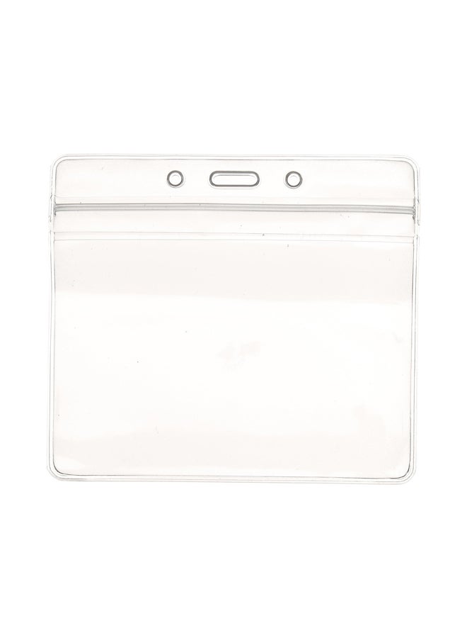 أدفانتوس حامل هوية شخصية قابل لإعادة الإغلاق من 50 قطعة شفاف - Image 1