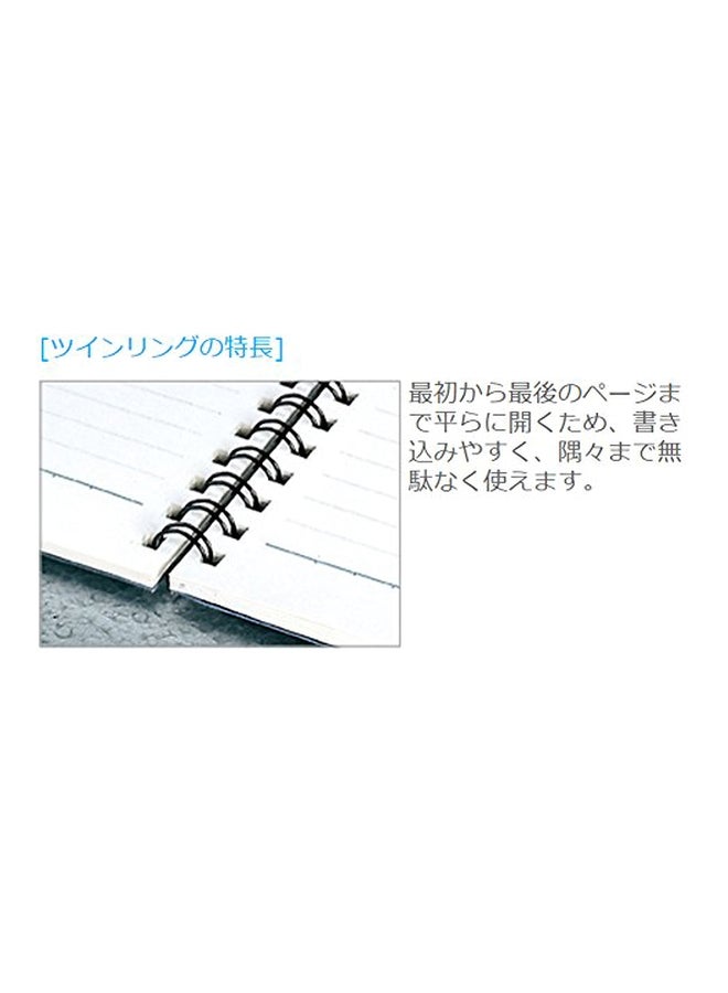Kokuyo Co., Ltd. B5 Campus Wide Twin Ring Notebook Blue/Black - Image 4