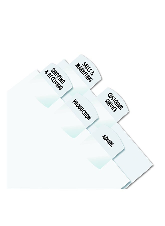 Redi-Tag - 375-Piece Laser Index Tab Set White - Image 1