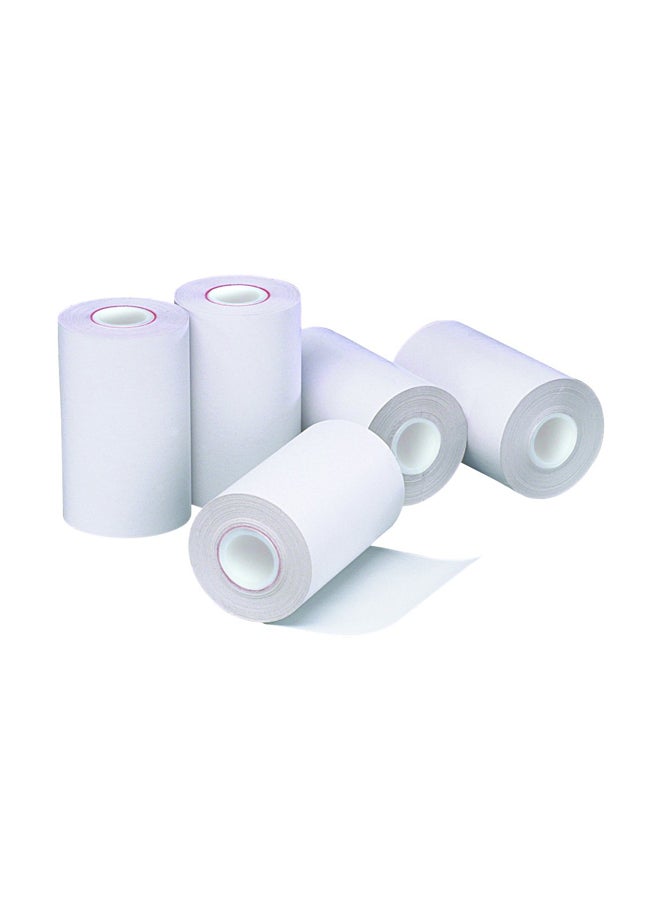 بي أم كومباني 5 لفافات ورق حراري لأجهزة التوزيع الإلكترونية/آلة تسجيل النقود