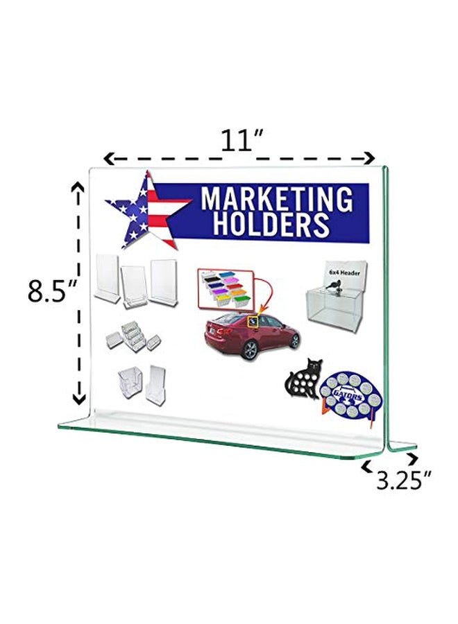 Deflect-O Premium Sign Holder Clear - Image 2