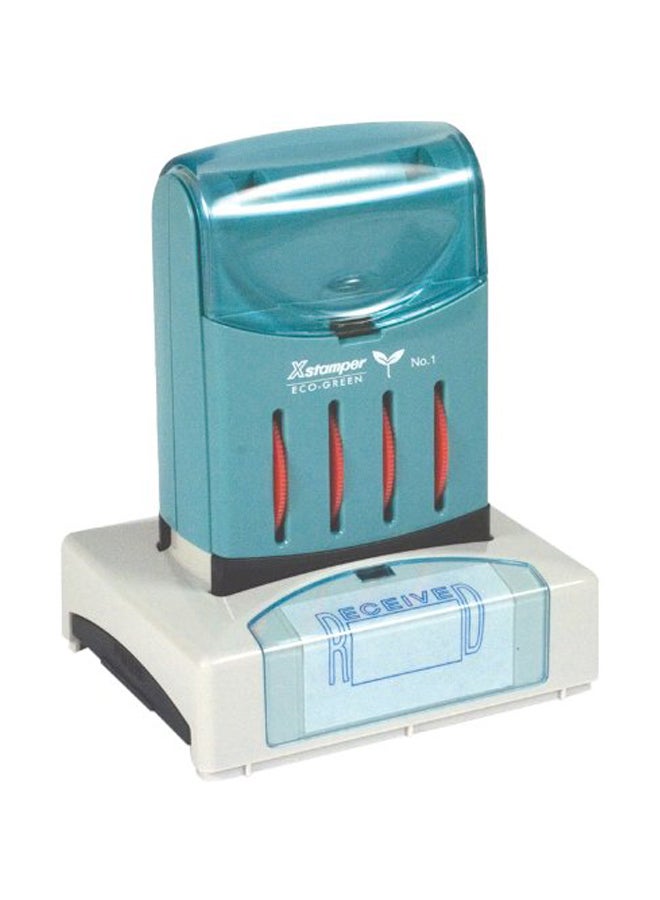 VersaDater Received Message Pre-Inked Stamp Blue/Red