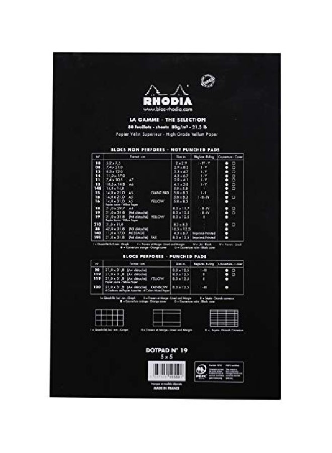 Rhodia - Dot Pad Notebook Black - Image 1