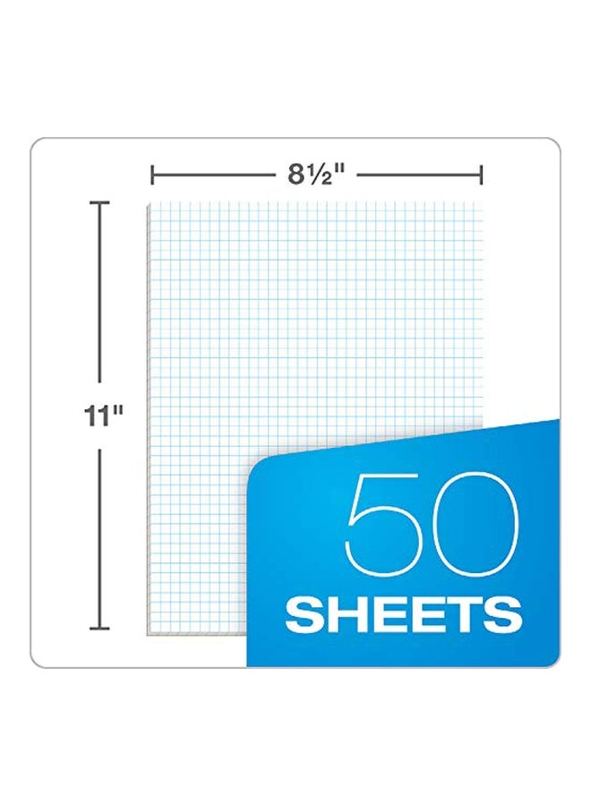 TOPS 50-Sheet Quadrille Pads White/Blue  - Image 2