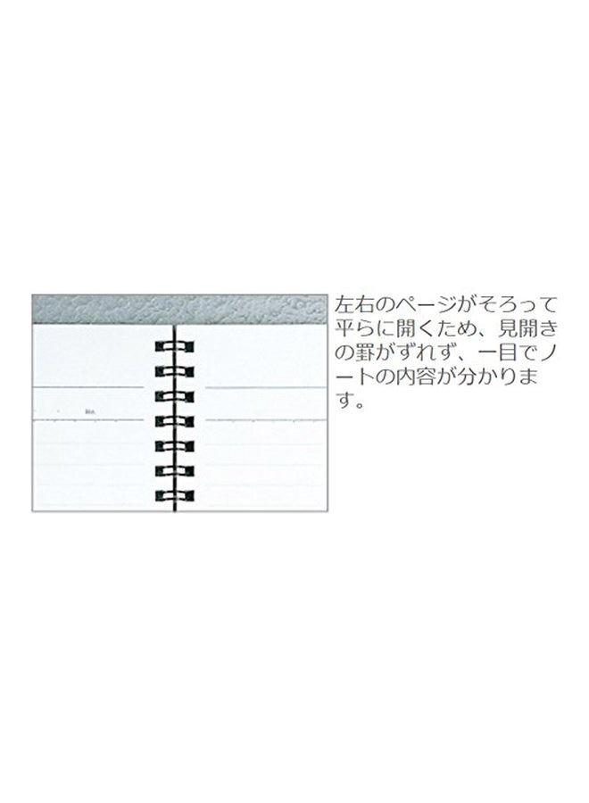 Kokuyo Co., Ltd. B5 Campus Wide Twin Ring Notebook Blue/Black - Image 2