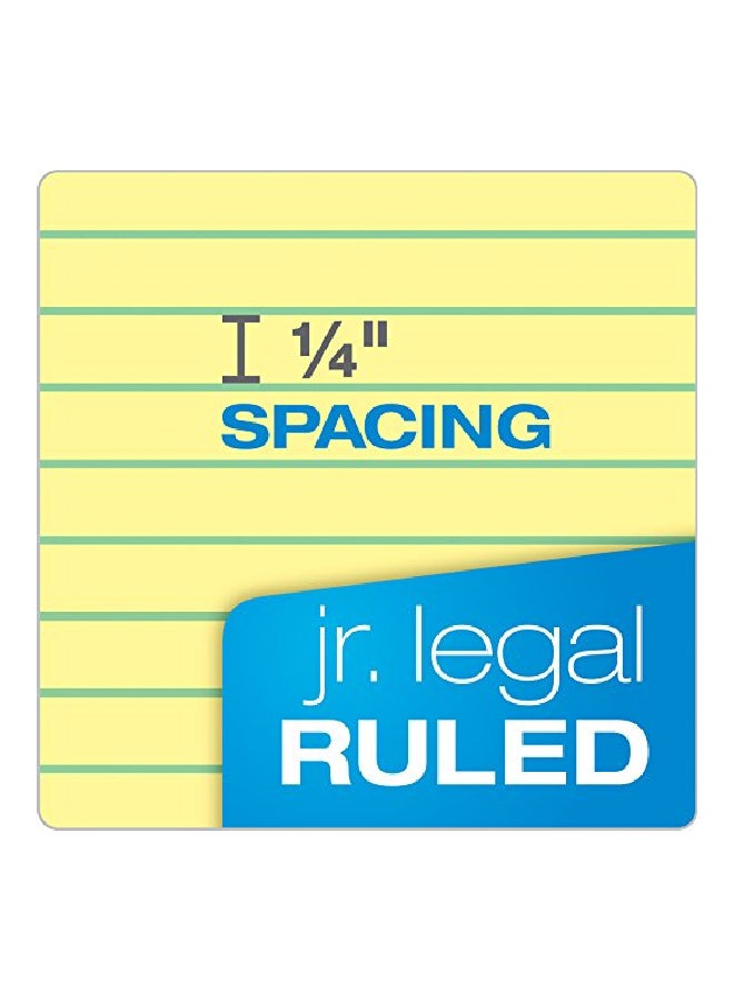 TOPS Pack Of 3 Jr Legal Rule Writing Pad Set Yellow  - Image 2