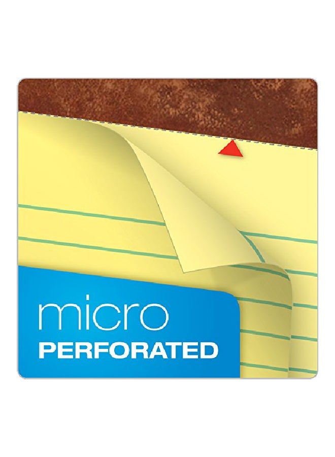 TOPS Pack Of 3 Jr Legal Rule Writing Pad Set Yellow  - Image 3