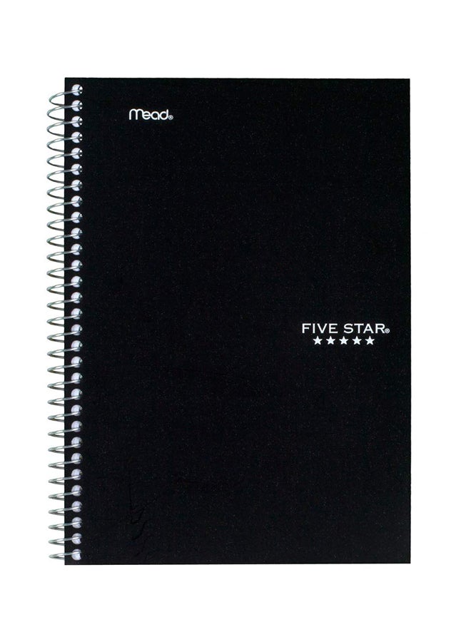 Five Star Ruled Paper Notebook Black/White  - Image 1
