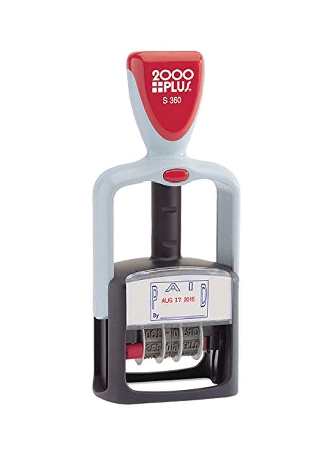 كوسكو ختم ذاتي التحبير للتاريخ أحمر/ أبيض/ أسود - Image 1