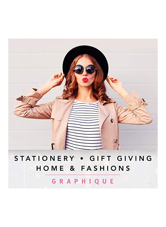 Graphique Floral Printed Hard Bound Journal White/Purple/Orange - Image 3