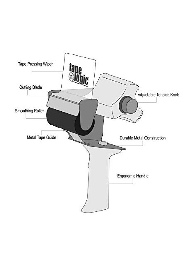 Tape Logic Packaging Tape Dispenser Beige/Green/White - Image 3