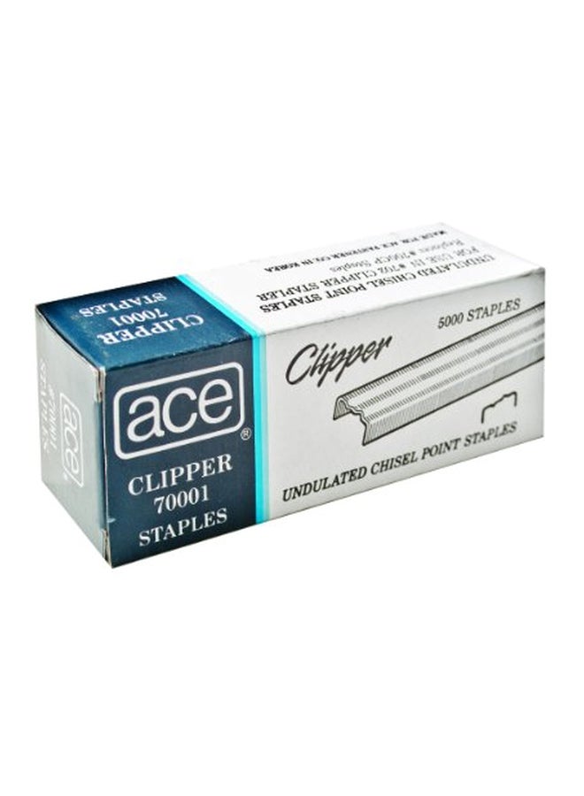 أدفانتوس طقم دبابيس متموجة للدباسة من 5000 قطعة فضي - Image 3