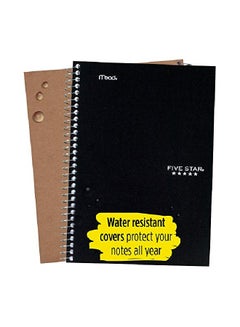Five Star Ruled Paper Notebook Black/White  - Image 2