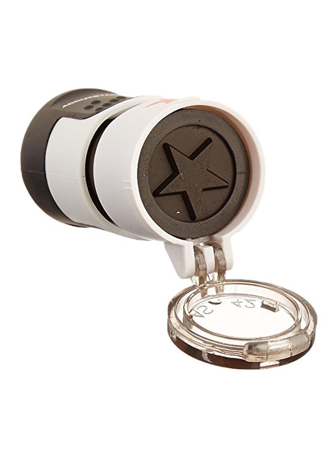 AccuStamp Star Symbol Pre-Inked Round Stamp White/Brown/Red - Image 2
