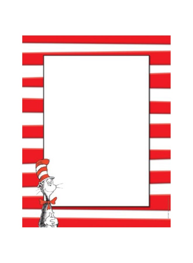EUREKA - 50-Piece Dr.Seuss Cat In The Hat Computer Paper - Image 1