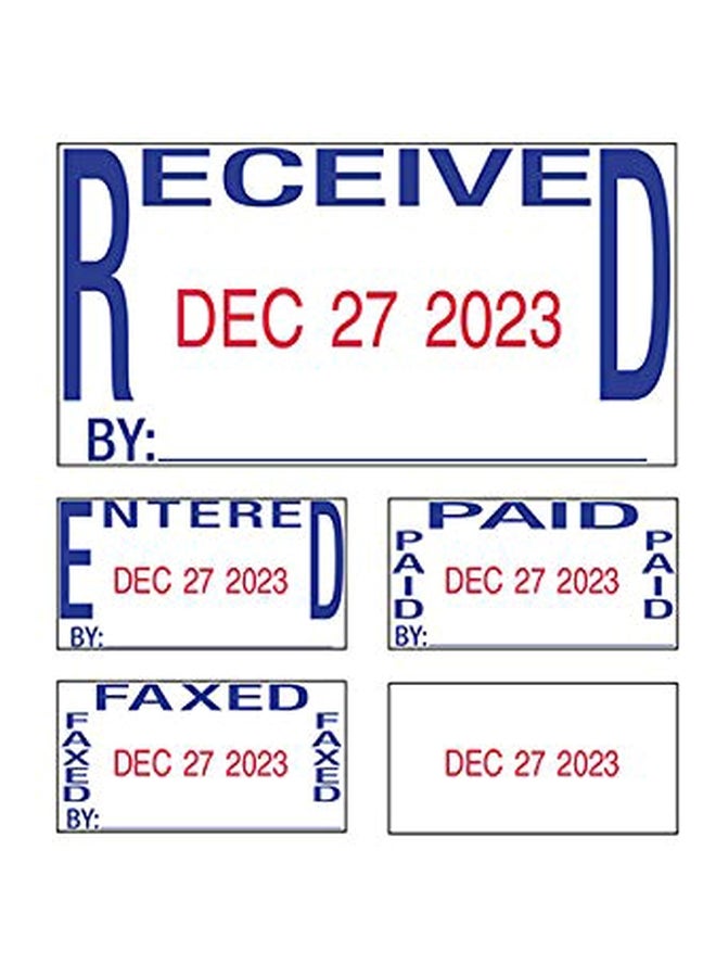 ترودات ختم طوابع ذاتي التحبير 5-في-1 برنتي ديتر أسود/أبيض - Image 2