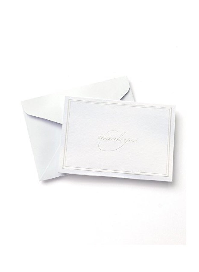 Gartner Studios 50-Piece Pearl Border Thank You Card Set - Image 2