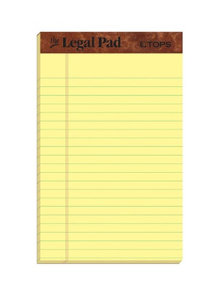Pack Of 3 Jr Legal Rule Writing Pad Set Yellow - v1552924162/N22190827A_1