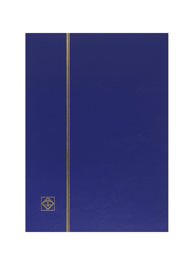 Lighthouse Hardcover Stamp Album Stockbook Blue/Black/Clear  - Image 1