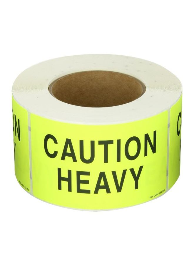 500-Piece Caution Heavy Label Roll Yellow/Black - v1552924175/N22191084A_1