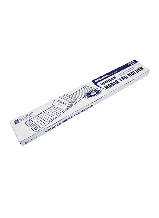 C-Line - Name Badge Holder Brown - Image 1