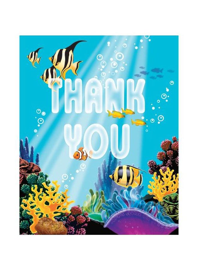 كرييتف كونفيرتينج طقم بطاقات تهنئة عليها عبارة "Thank You" مكون من 8 قطع ومزود بمغلفات