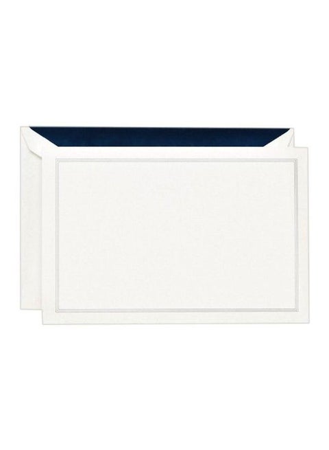 10-Piece Correspondence Card And Envelop Sets White/Blue