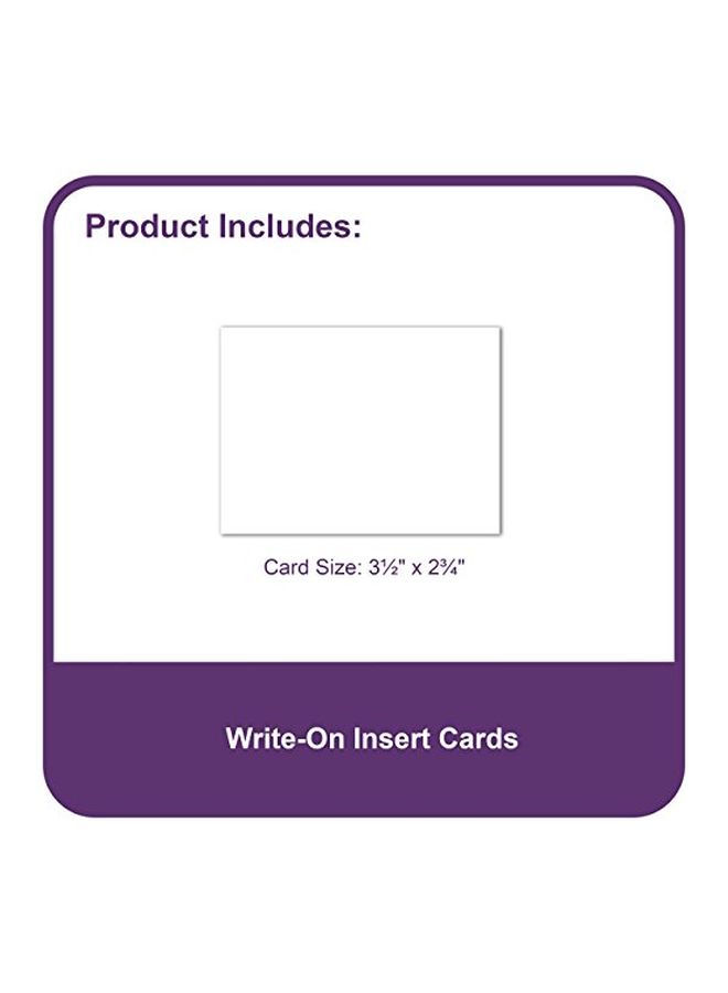 C-Line - 25-Piece Self-Adhesive Labeling Pockets With Inserts White/Red/Green - Image 1