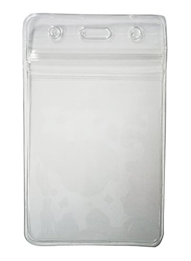 HOSL 100-Piece Badge ID Card Holder Clear  - Image 2