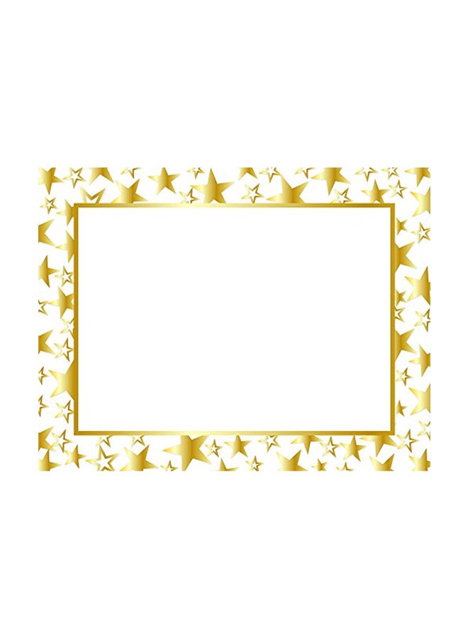 50-Piece Twinkle Certificate White/Gold