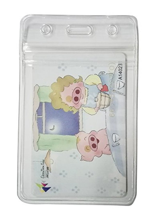 HOSL 100-Piece Badge ID Card Holder Clear  - Image 3