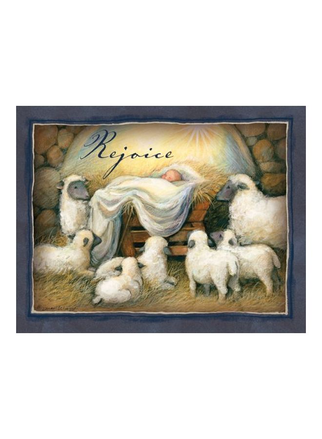 لانج 18 بطاقة معايدة مزخرفة للكريسماس مع أظرف