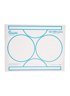 Compulabel 100-Piece CD Full Face Label Sheets White | Best Price UAE ...