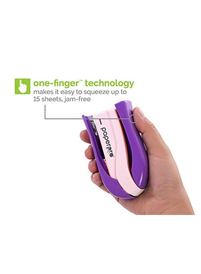 PaperPro Compact Stapler Purple/Pink  - Image 4