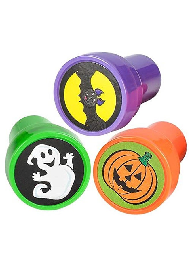 Rhode Island Novelty - 24-Piece Halloween Stamp Set Orange/Blue/Green - Image 1