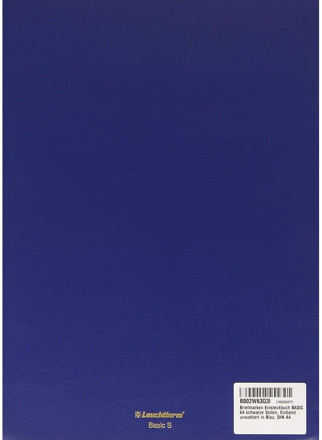 Lighthouse Hardcover Stamp Album Stockbook Blue/Black/Clear  - Image 2