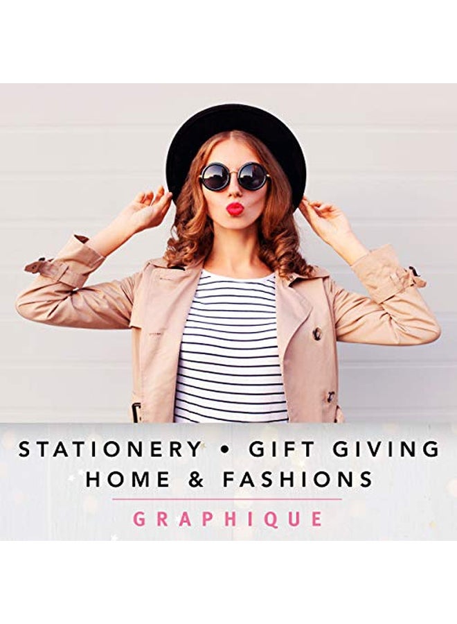 Graphique 50-Piece Note Card Sets White/Pink/Black - Image 2