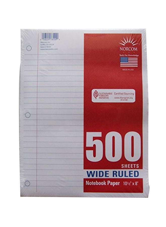 Norcom Wide Ruled Notebook Paper
